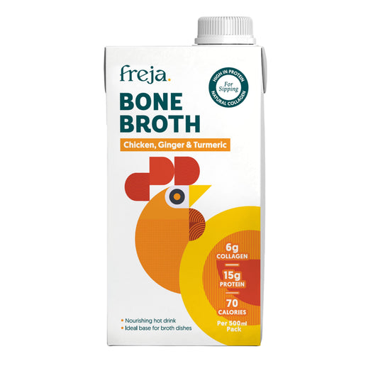 Freja Chicken, Ginger & Turmeric Bone Broth (500ml)
