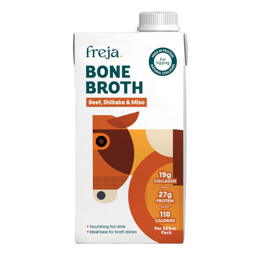 Freja Beef, Shiitake & Miso Bone Broth (500ml)