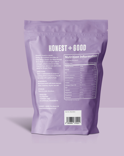 Honest + Good Beef Marrow Bone Broth Powder