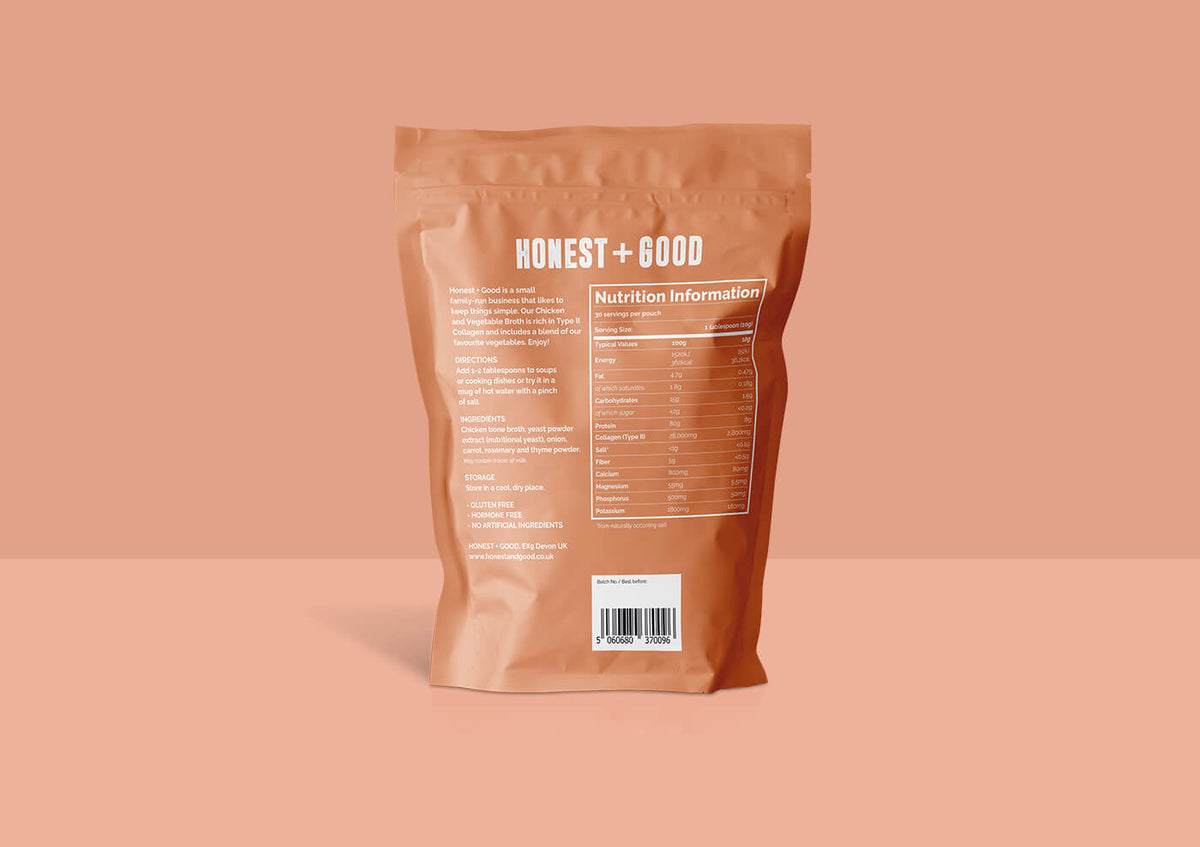 Honest + Good Chicken & Vegetable Bone Broth Powder