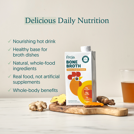 Freja Chicken, Ginger & Turmeric Bone Broth (500ml)
