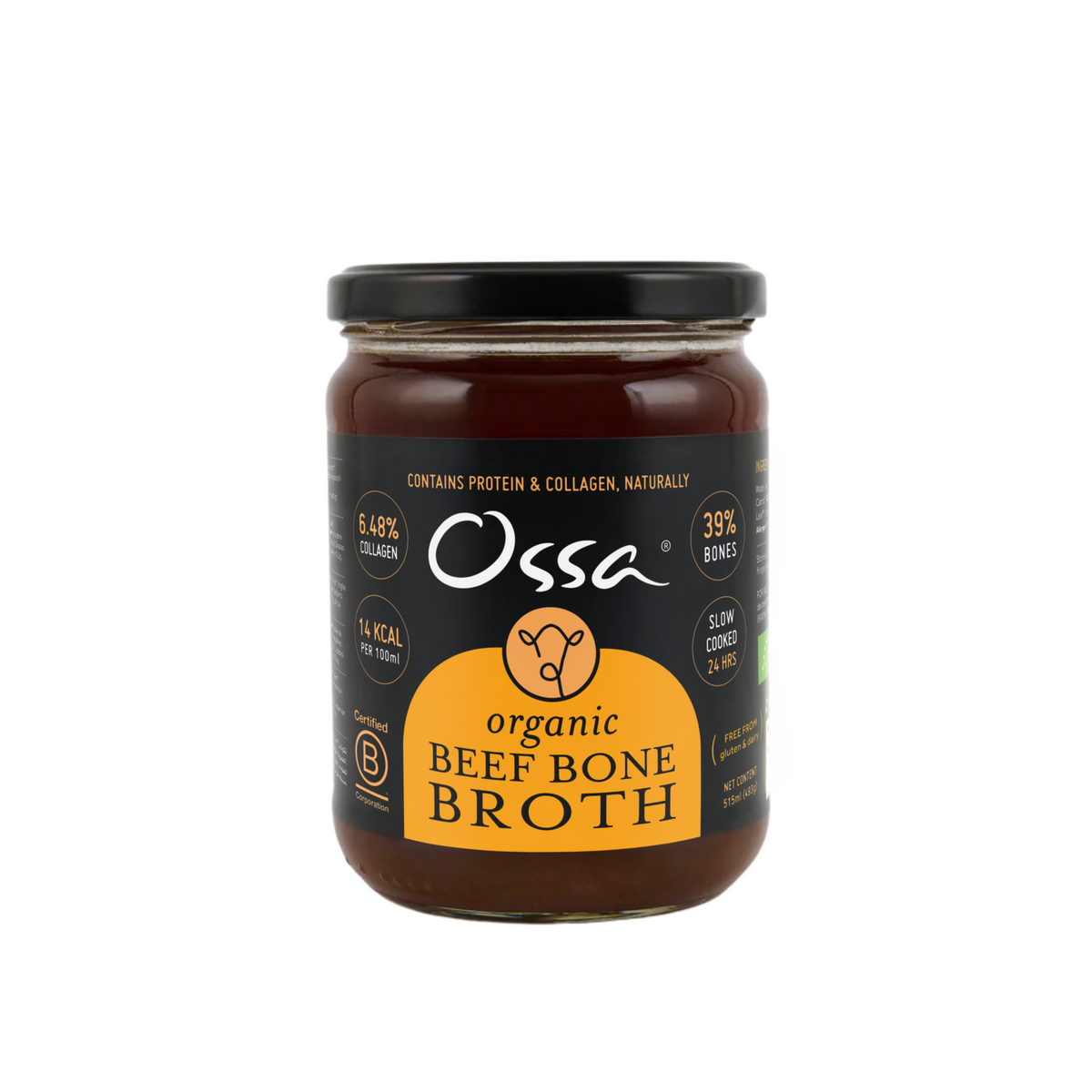 Ossa Organic Beef Bone Broth (515ml)